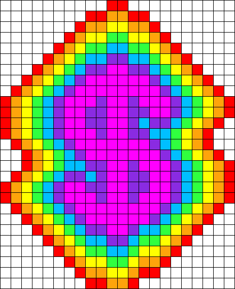 Рисование по клеточкам цветные