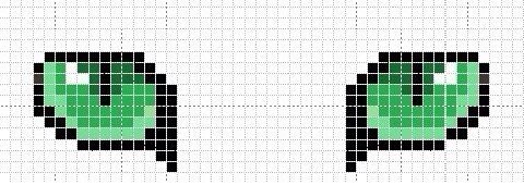 Рисунки по клеточкам глаза