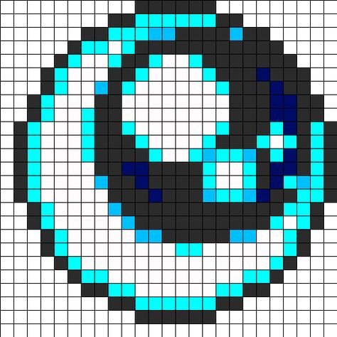 Пиксель арт Луна по клеточкам
