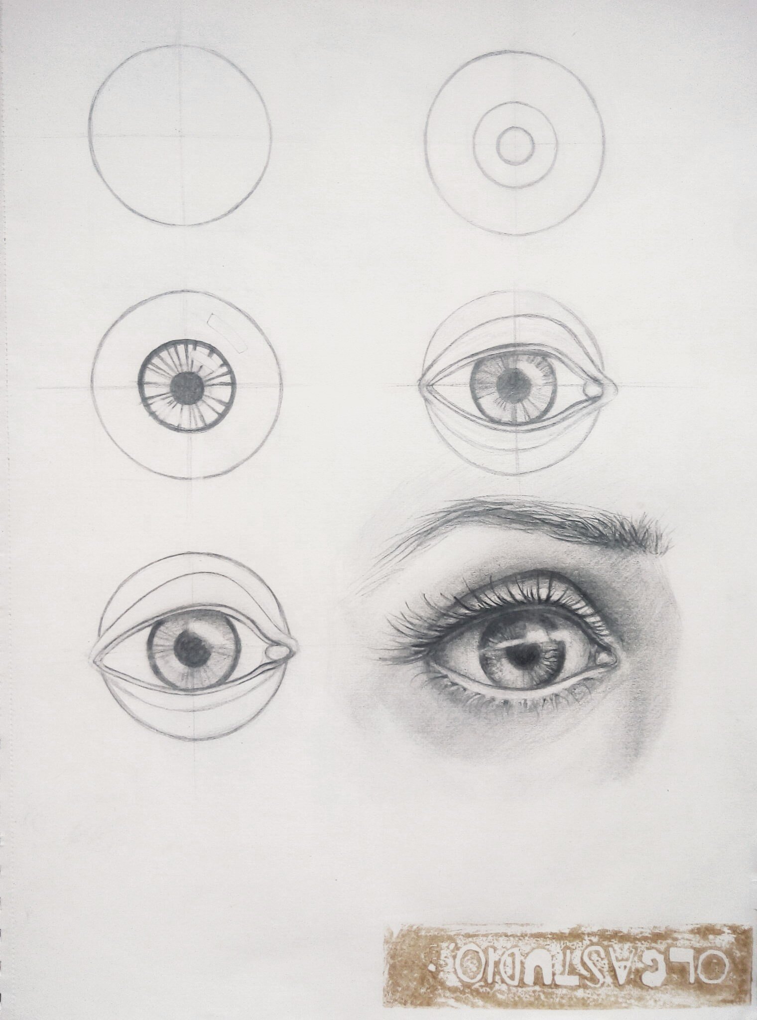 Анатомическое рисование глаза
