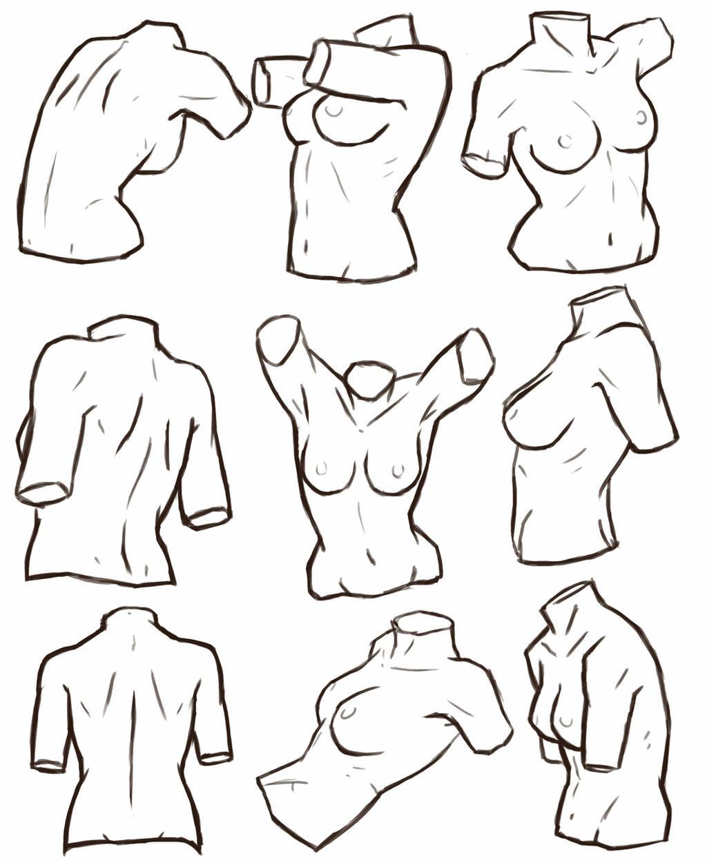 как нарисовать грудь как у аниме фото 27