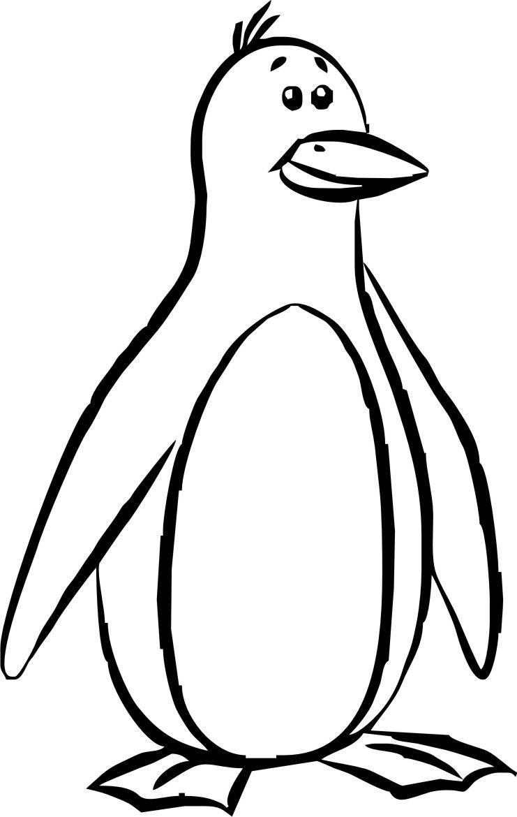 Пингвин рисунок для детей