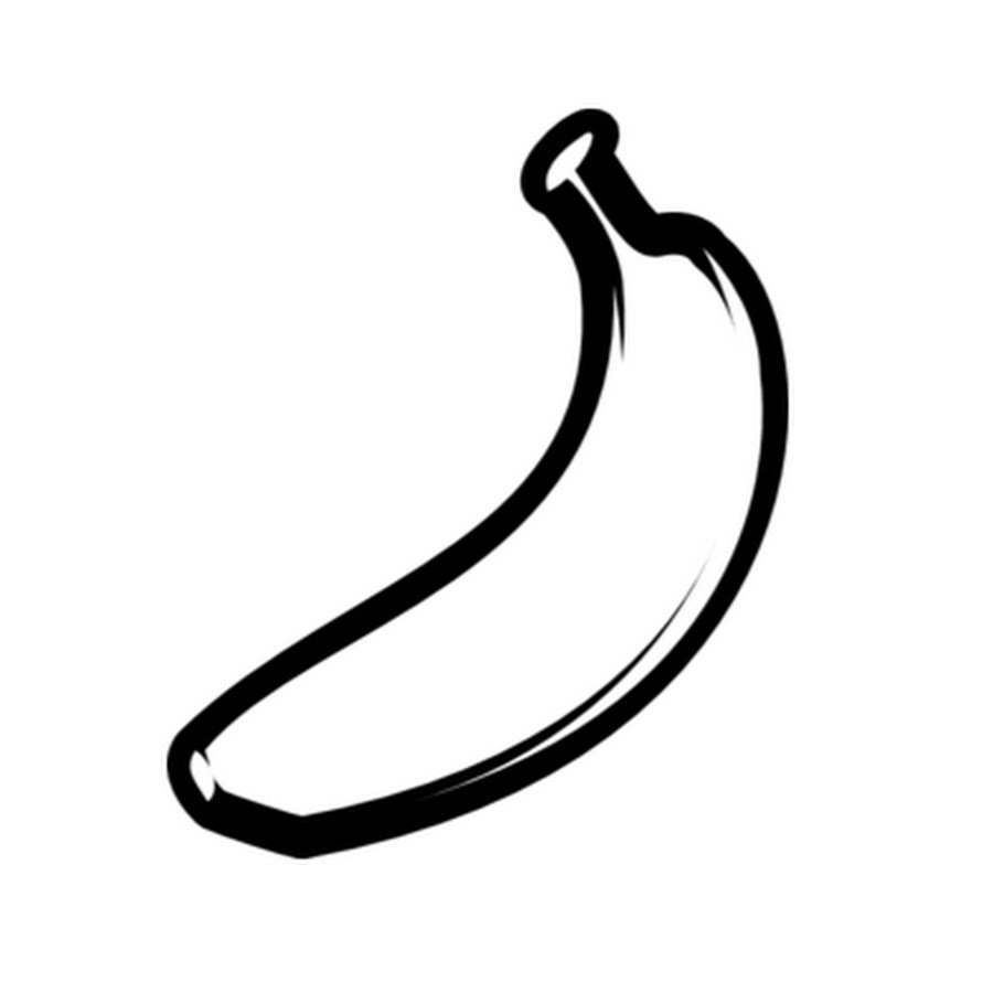 Контурное изображение банана