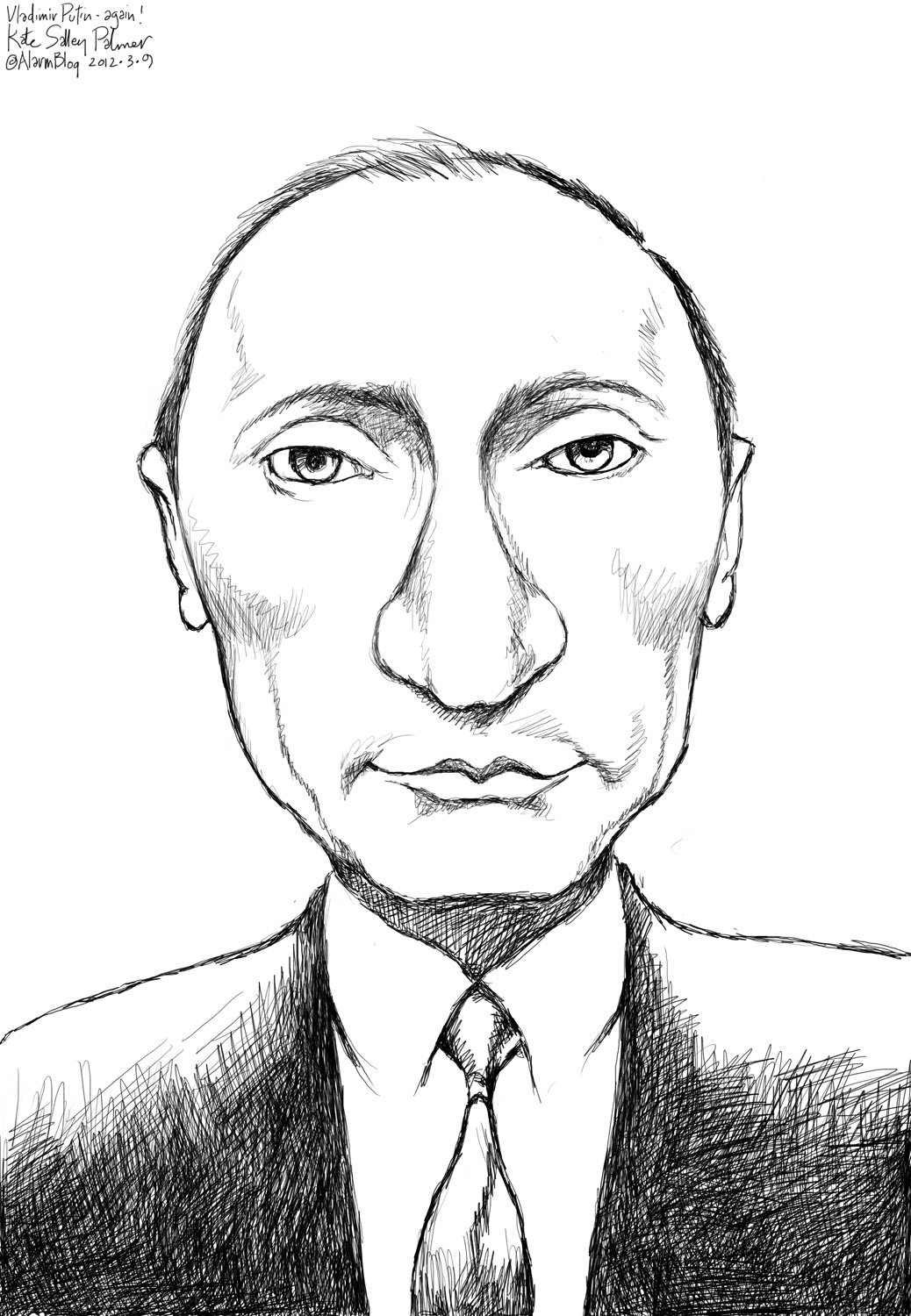 Владимир Путин для срисовки