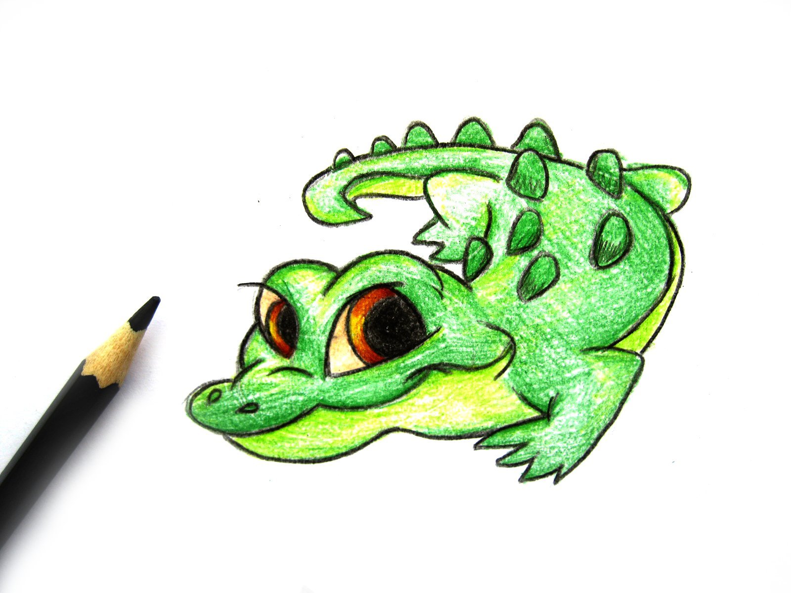 Рисунки для срисовки крокодил
