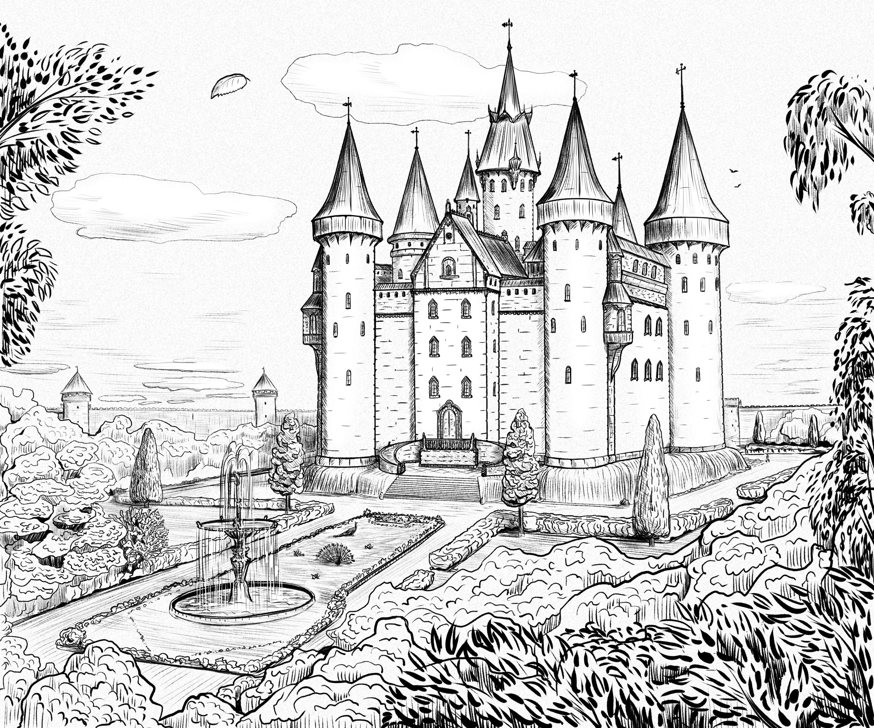 Замок карандашом