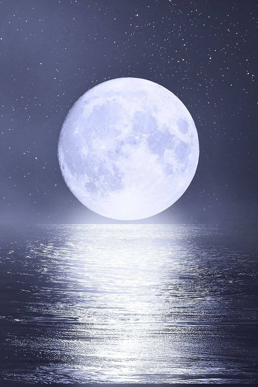 Рисунки луны красивые