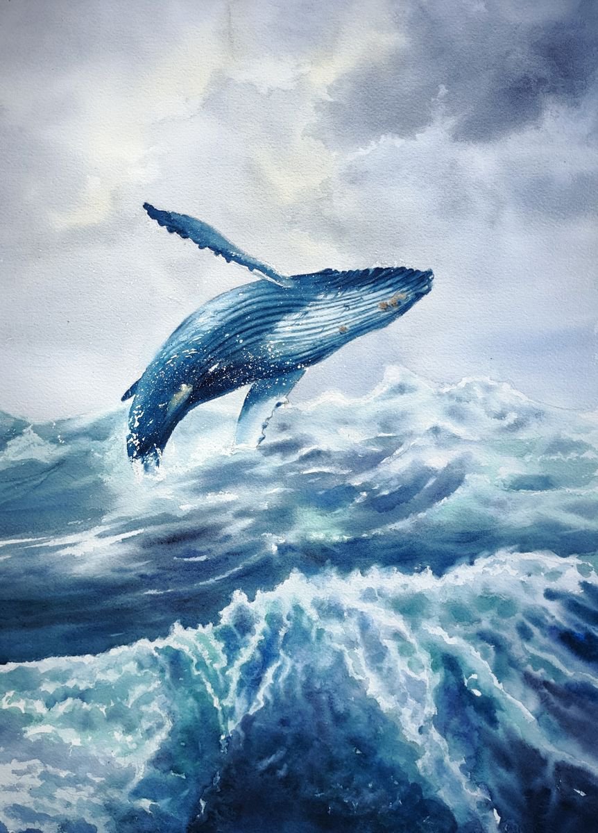 Красивый кит