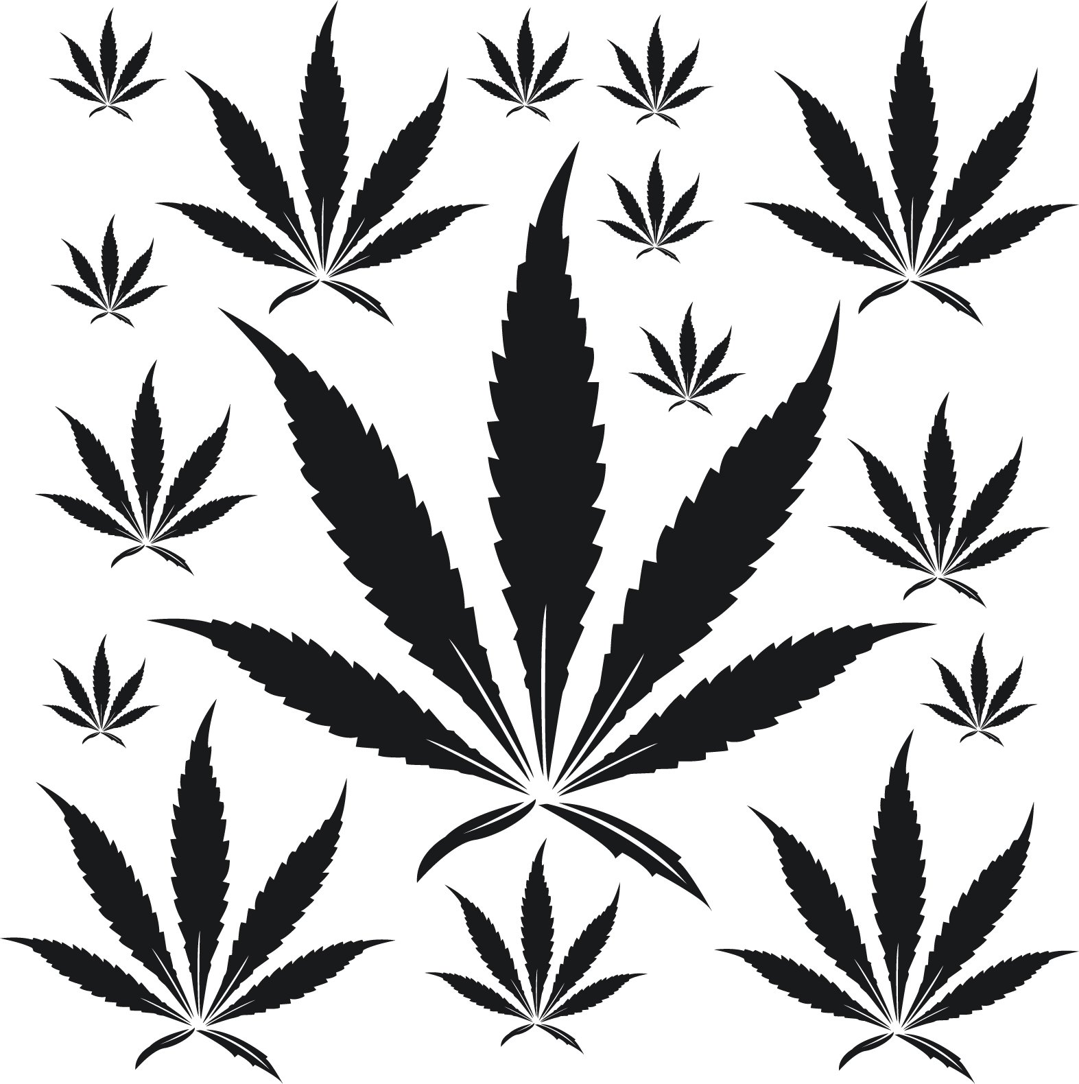 лист марихуаны эскиз