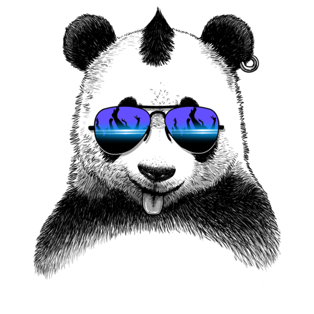 Дканда в осках. Медведь в очках. Крутая Панда.