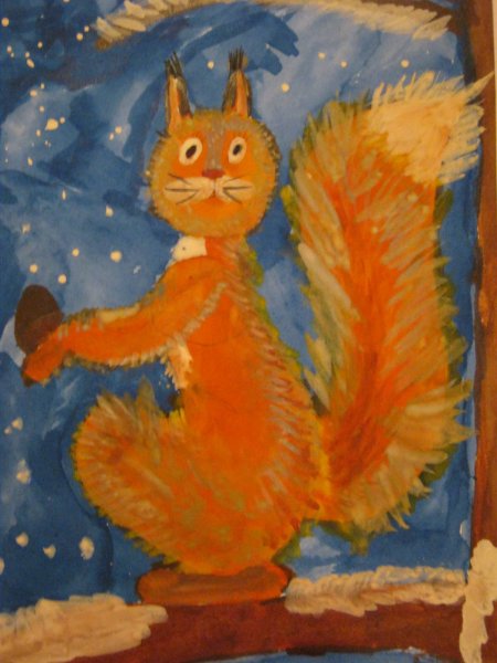 Рисование животных гуашью для детей