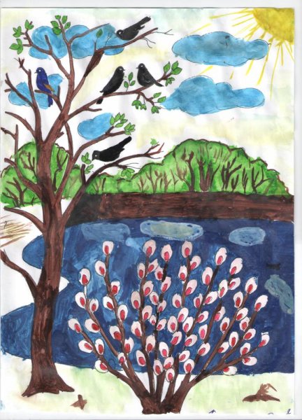 Рисунок на тему Весна