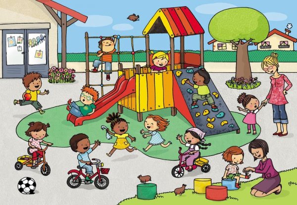 Нарисовать детский садик