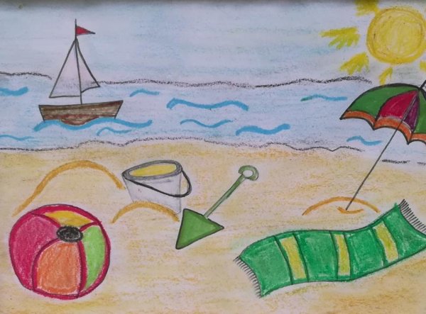 Летний рисунок для детей