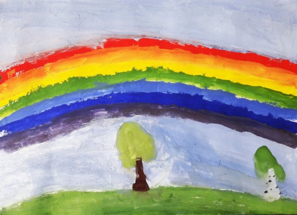 Детские рисунки красками