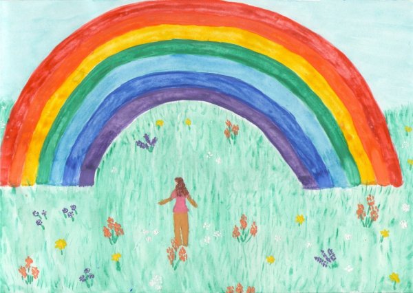 Рисование на тему Радуга