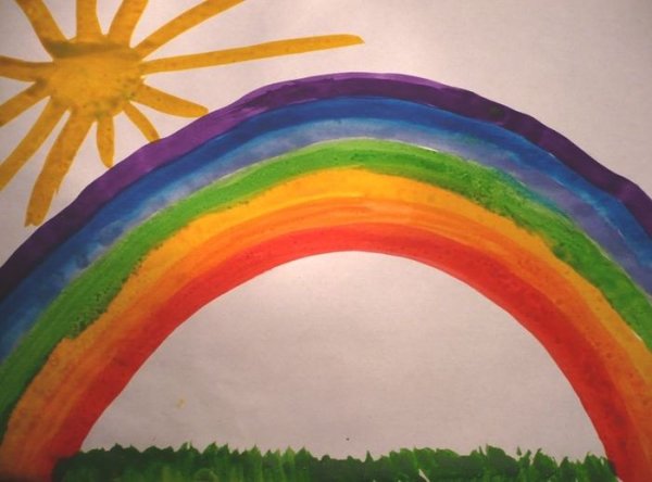 Рисование Радуга дуга
