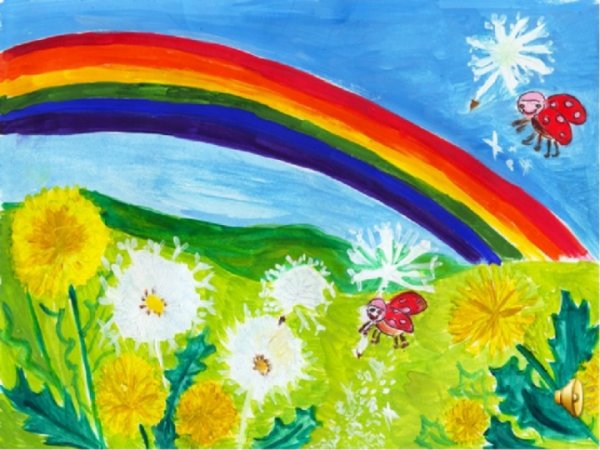 Рисование на тему Радуга