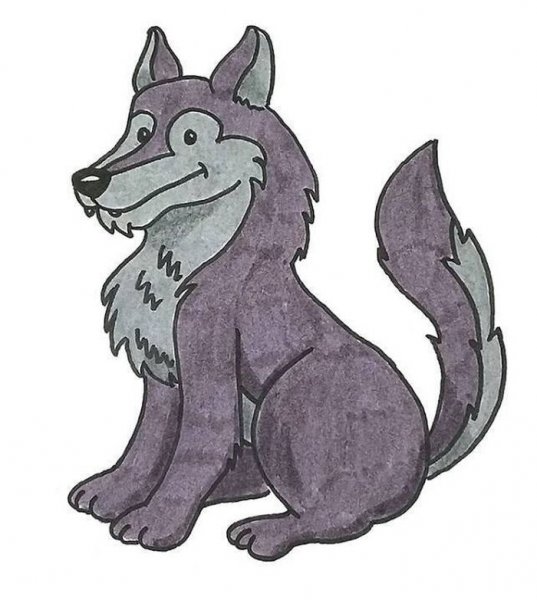 Волк рисунок