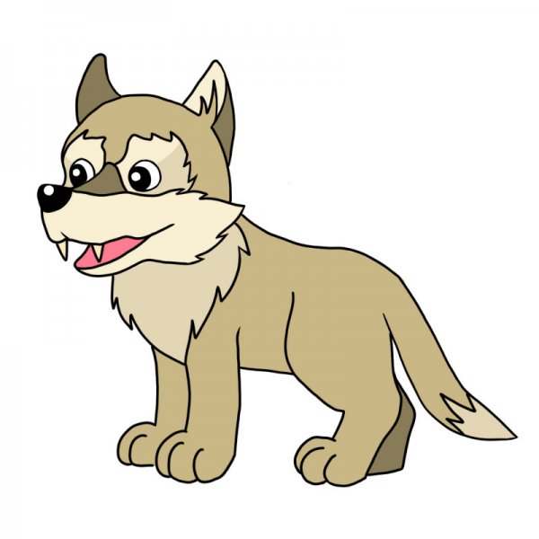Волк рисование для детей