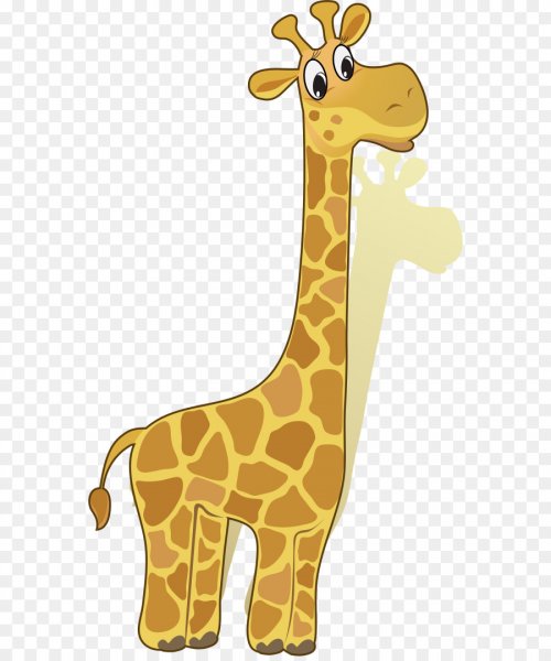 Жираф мультяшный