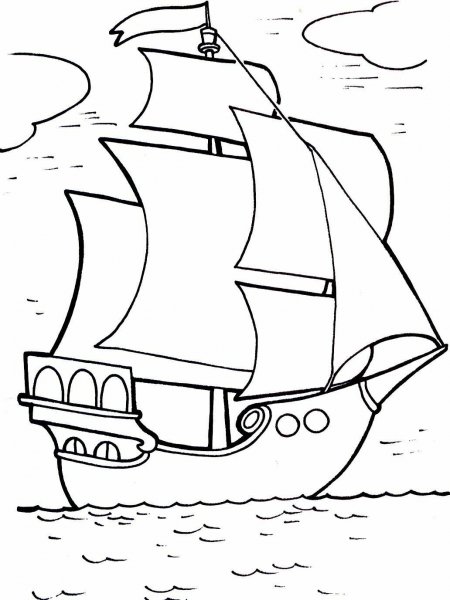 Раскраски для мальчиков корабли