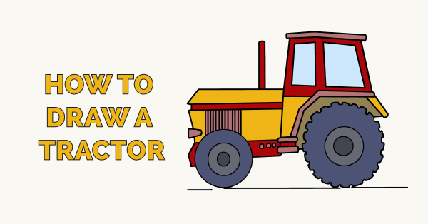 Трактор рисунок