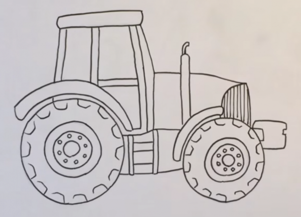 Зарисовки трактора