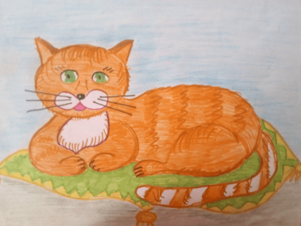 Детские рисунки кошек
