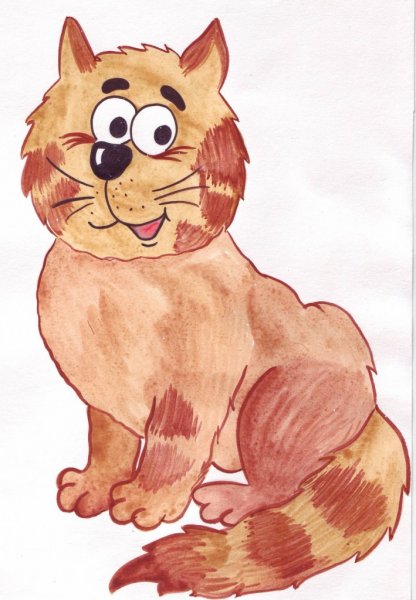 Детские рисунки котов