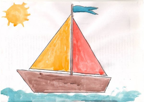 Рисование корабль в старшей группе