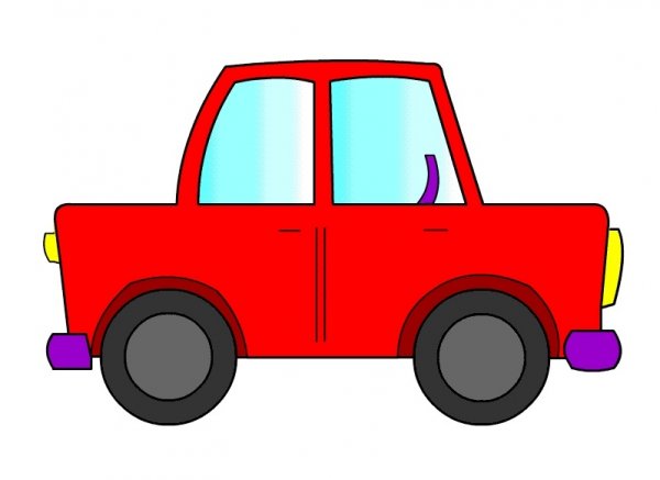 Детский рисунок автомобиля