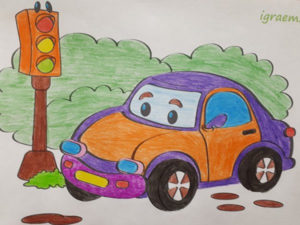 Детские рисунки машин