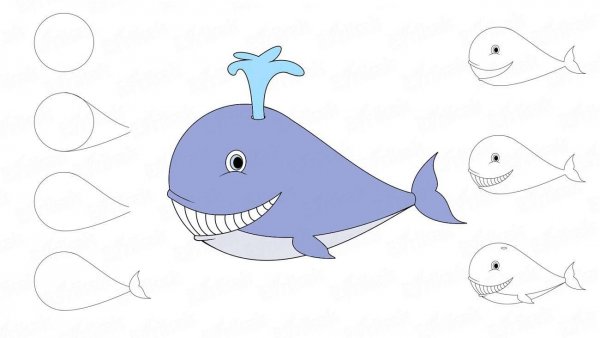 Рисование кита