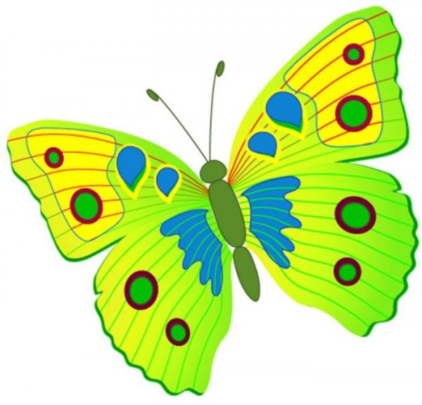 Бабочка капустница рисунок для детей