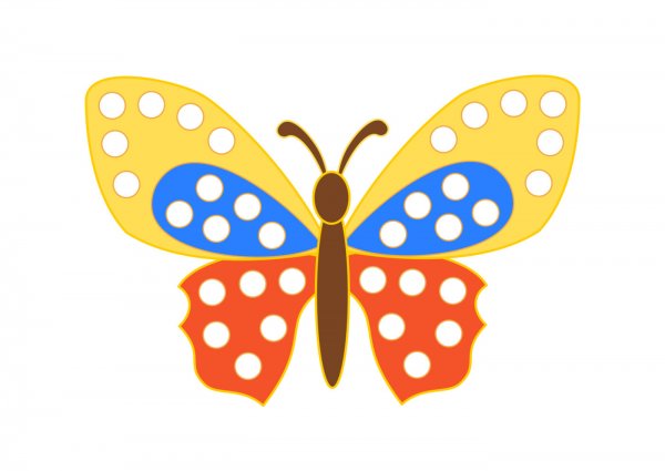 Бабочка рисунок для детей