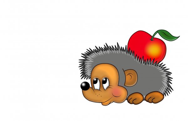 Ежик рисунок