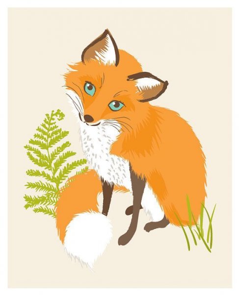 Изображение лисы для детей