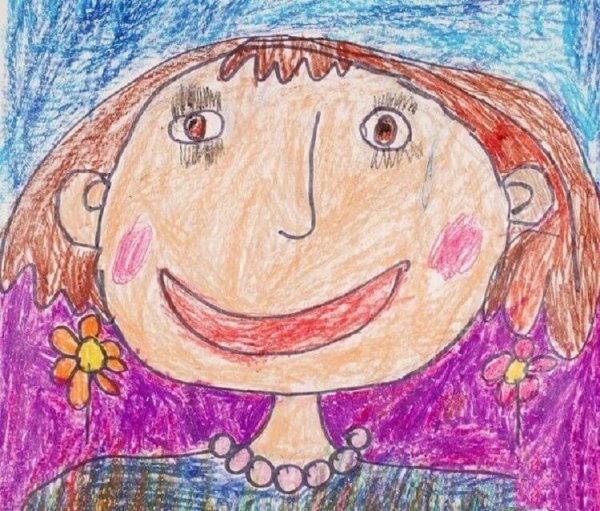 Смешной портрет мамы