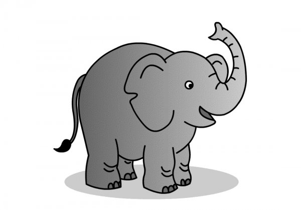 Слон рисунок