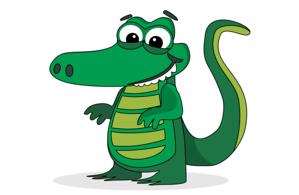 Аллигатор мультяшный
