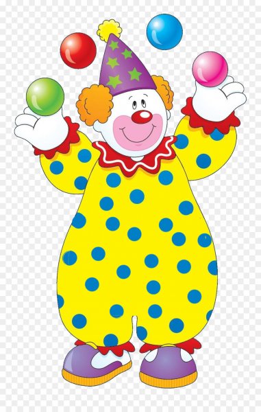 Веселый клоун для детей