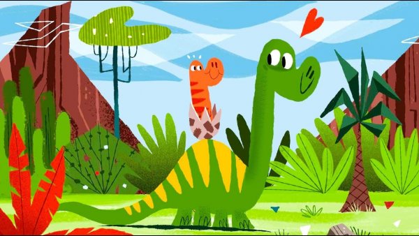 Детские рисунки динозавров