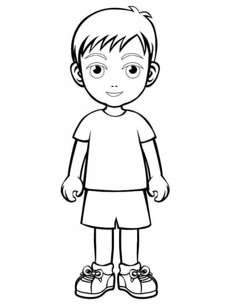 Человек раскраска для малышей