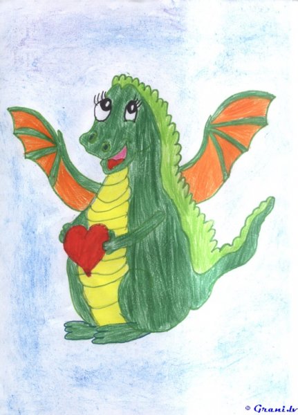 Детские рисунки дракончиков