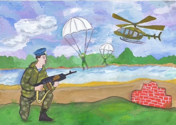 Рисунки на тему десантники