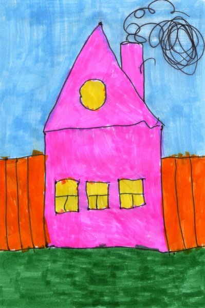 Дом нарисовать для детей