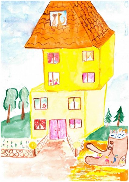 Рисование на тему дом