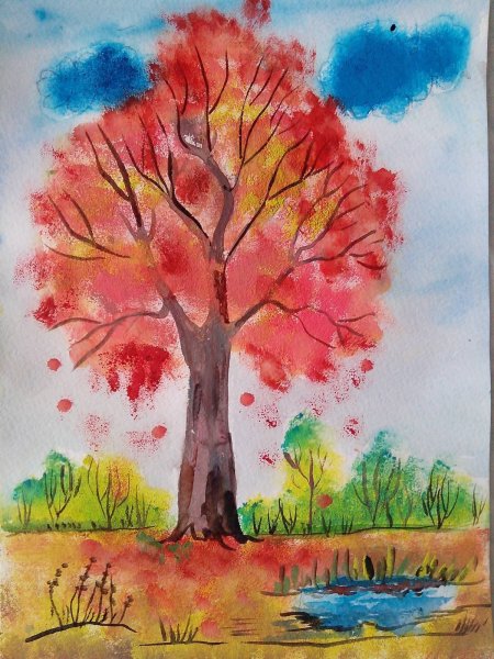 Рисование осень