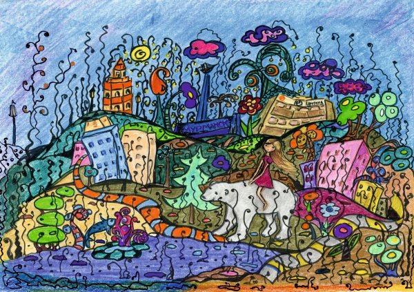 Детские рисунки о Мурманске